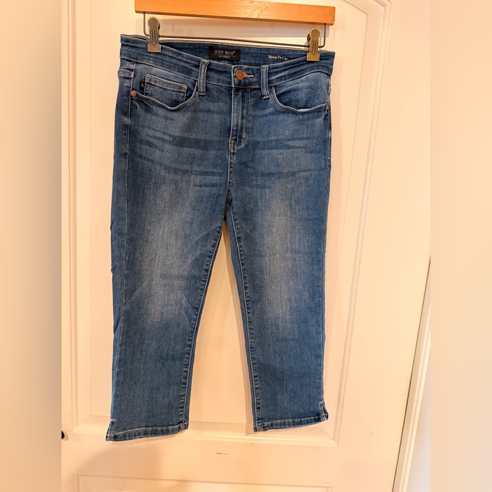 Judy Blue Denim Skinny Fit Capri 7/28 EUC